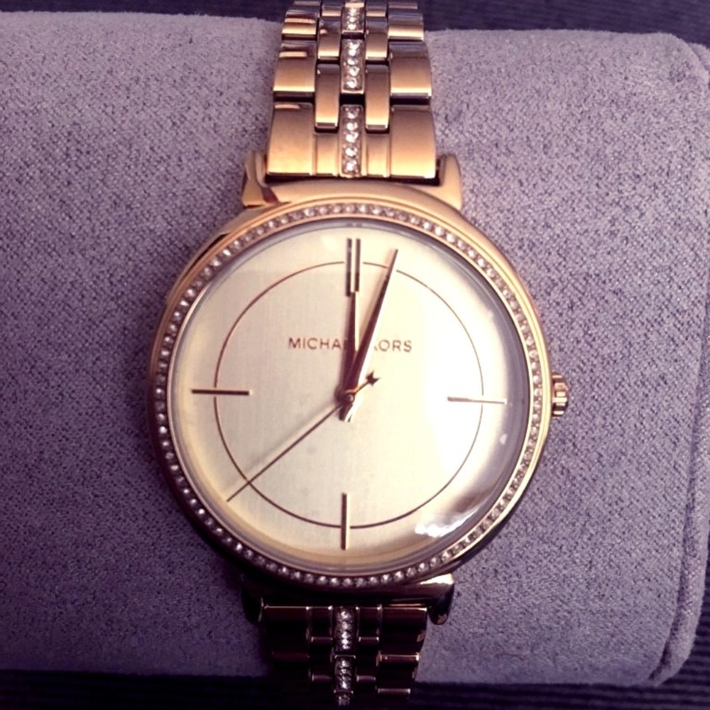 Michael Kors Women's Goldtone Cynthia Analog Watch